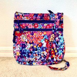 Vera Bradley Iconic Triple Zip Hipster Bag